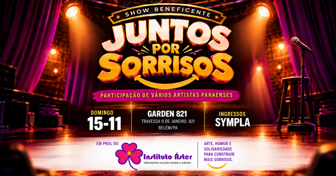 Juntos por Sorrisos reúne mágica, leilão e stand-up em prol do Instituto Áster