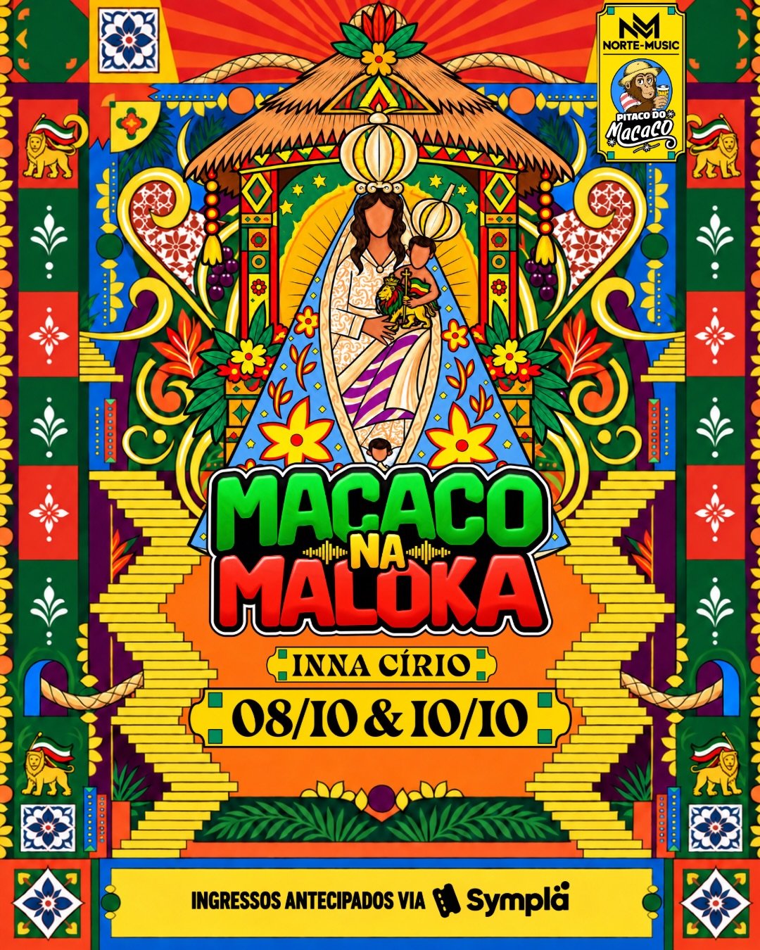 Macaco na Maloka Inna Círio traz duas noites de reggae
