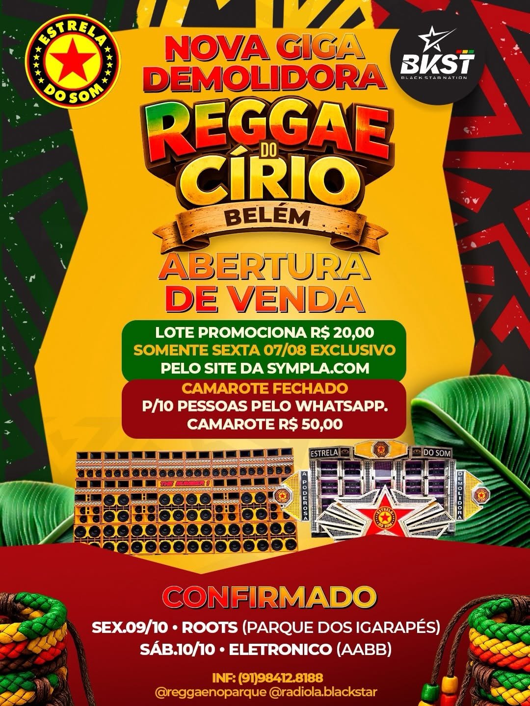 Reggae do Círio reúne duas noites de programação em Belém e Ananindeua