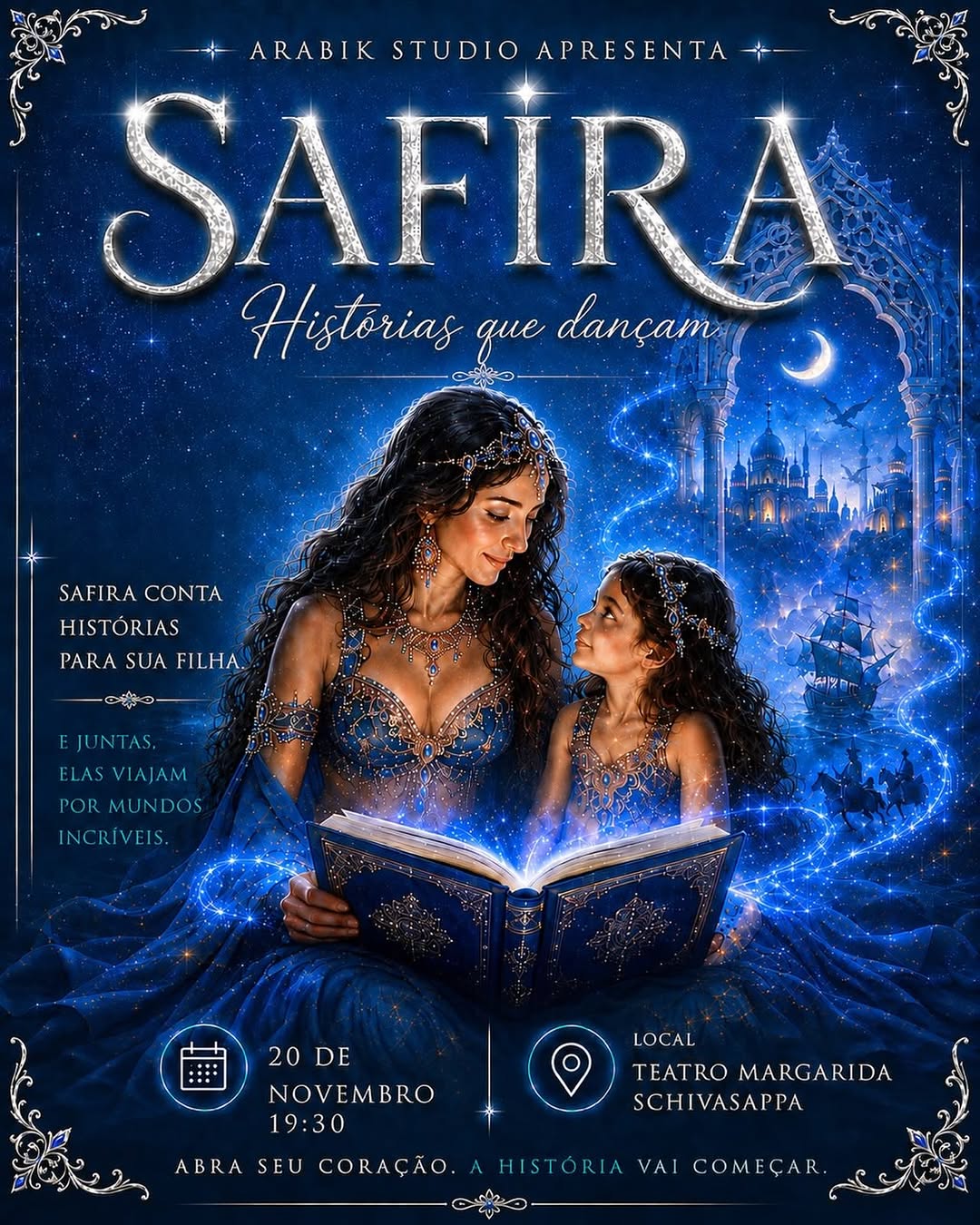 Safira, Histórias que Dançam mistura contação e dança no Teatro Margarida Schivasappa