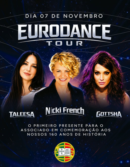 Taleesa e Nicki French trazem a Eurodance Tour ao Grêmio Português