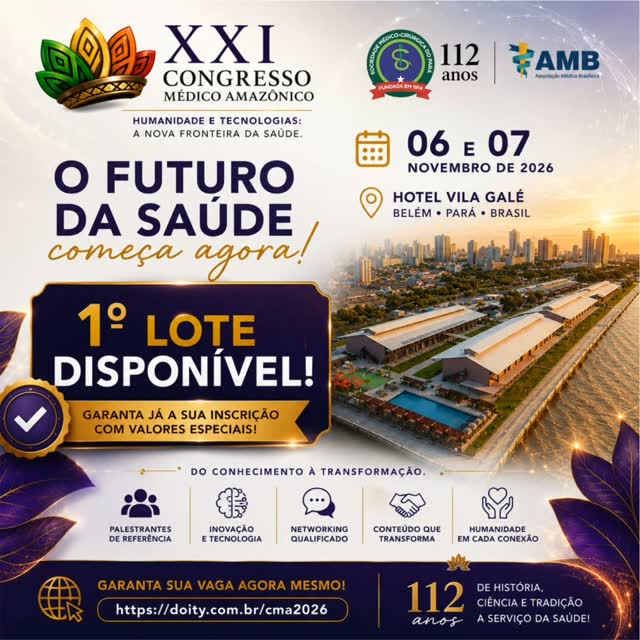 XXI Congresso Médico Amazônico debate tecnologia e humanização na saúde